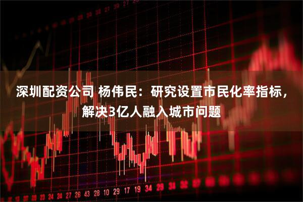 深圳配资公司 杨伟民：研究设置市民化率指标，解决3亿人融入城市问题